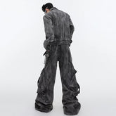 Baggy Washed Denim Jeans (Trendy)